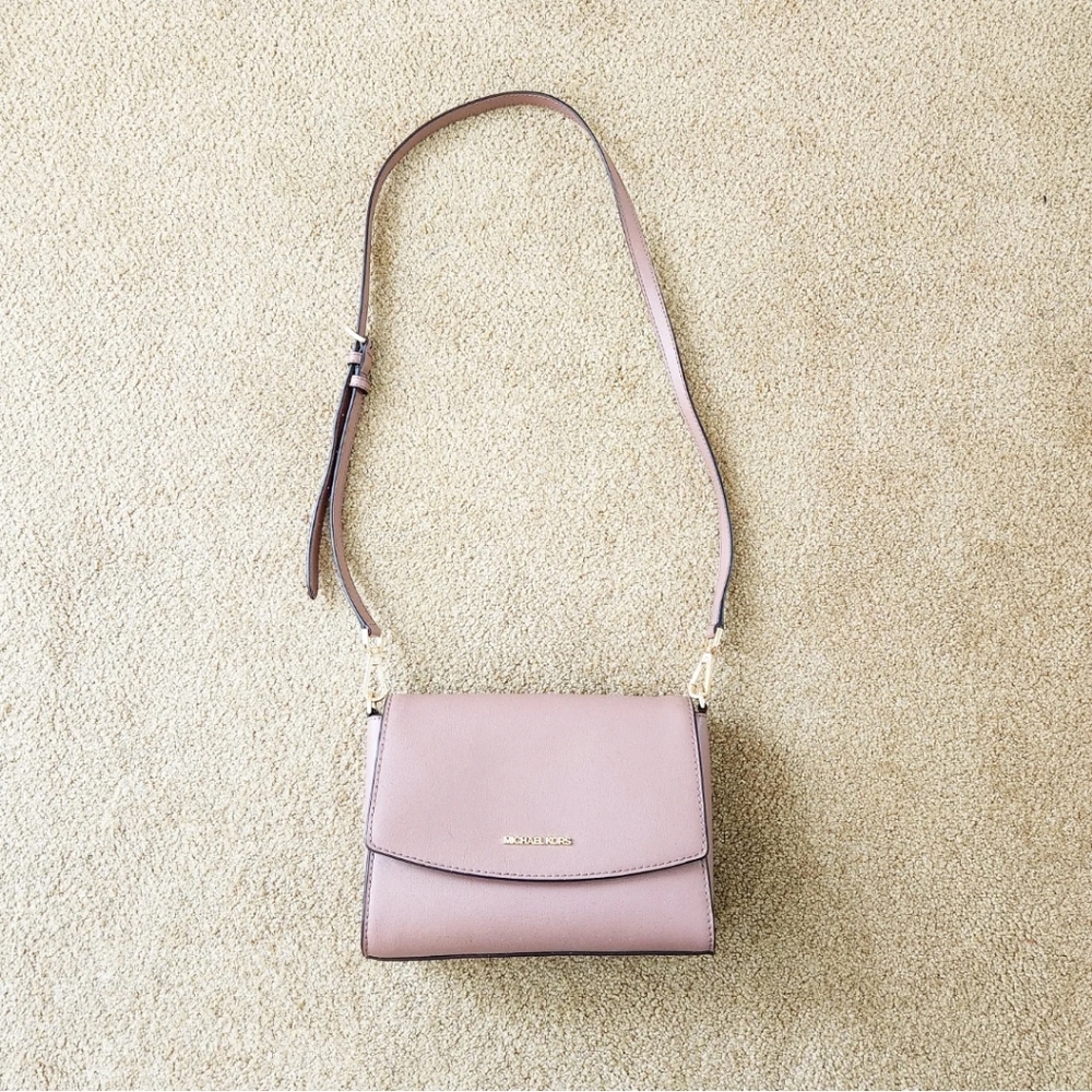 Brand New Michael Kors Blush Brown Cossbody Handbag